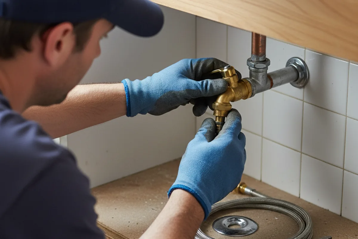 Shutoff valve and fitting work during Faucet and Fixture Repair in Knightdale